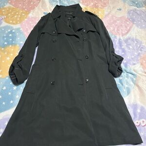 Banana Republic Classic Black Trench Coat